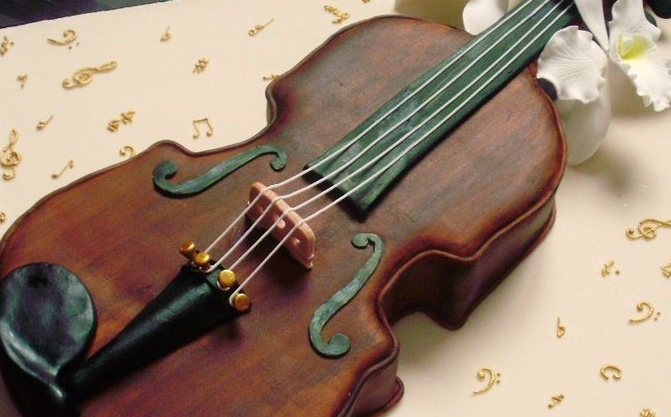 music themed cake